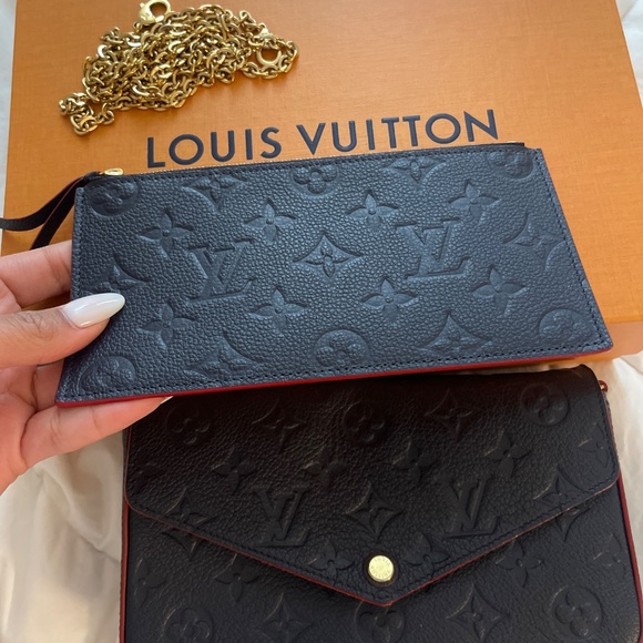 Louis Vuitton Felicie Pochette Marine Rouge - Picture 6 of 7